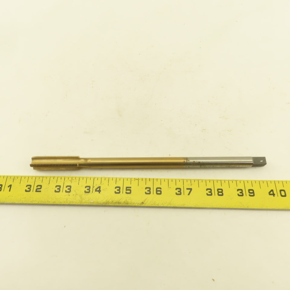 TFI 1/2"-20 HS (+.005G) Extra Length TiN Coated Bottoming Tap 4 Flute 8" OAL
