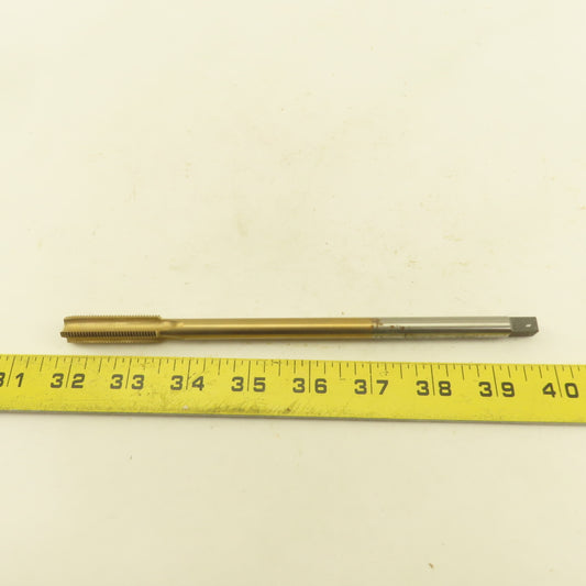 TFI 1/2"-20 HS (+.005G) Extra Length TiN Coated Bottoming Tap 4 Flute 8" OAL