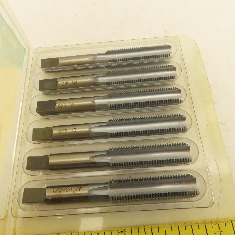 New England 1/2"-20 NF HS GH5 4 Flute Bottom Tap Cromclad Lot Of 5 NOS USA