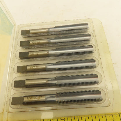 New England 1/2"-20 NF HS GH5 4 Flute Bottom Tap Cromclad Lot Of 5 NOS USA