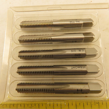 Vermont 3/8"-16 GH-5 Bottoming Tap 4 Flute Lot Of 5