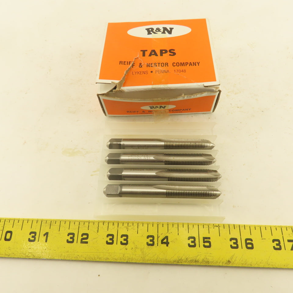R & N 3/8"-24 (+.005) H-11 O/S Spiral Point Plug Tap 3 Flute Lot Of 4