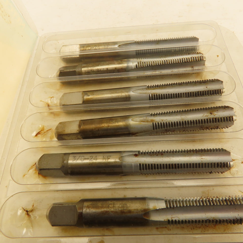 Netco 3/8"-24 NF HS GH4 Bottom Tap Cromclad 4 Flute Lot Of 6