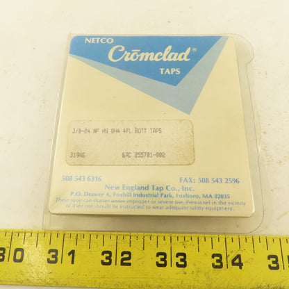 Netco 3/8"-24 NF HS GH4 Bottom Tap Cromclad 4 Flute Lot Of 6