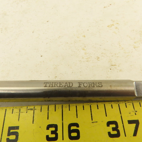 Thread Forms Inc. 3/8"-24 NF HS +.005G Extra Length Plug Tap 4 Flute 6" Long