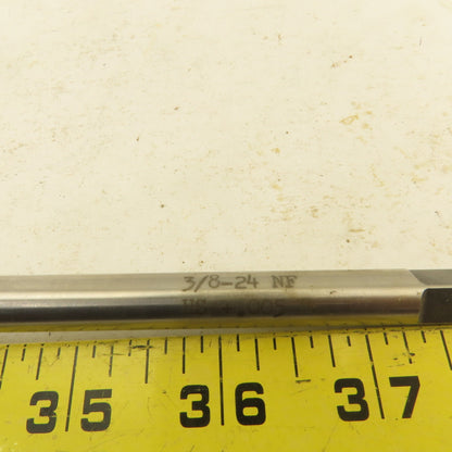 Thread Forms Inc. 3/8"-24 NF HS +.005G Extra Length Plug Tap 4 Flute 6" Long