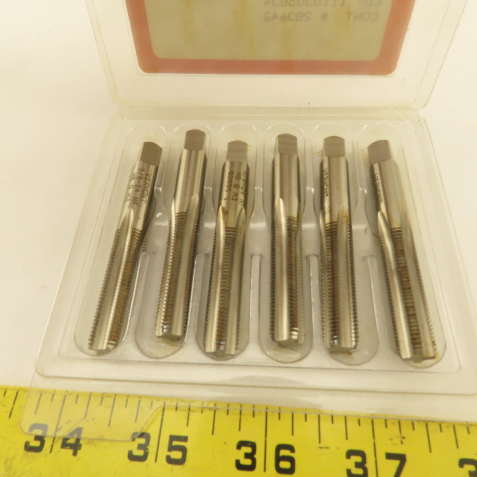 Vermont 3/8"-24 NF GH-3  4 Flute Bottom Tap NOS USA Lot Of 6