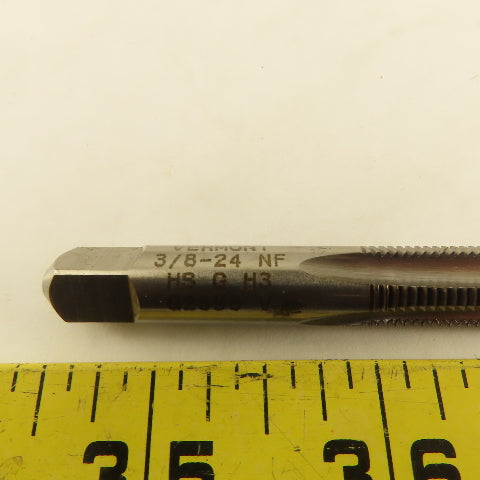 Vermont 3/8"-24 NF GH-3  4 Flute Bottom Tap NOS USA Lot Of 6