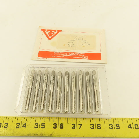 Vermont 1/4"-28 GH-4 Pointed Plug Tap 4 Flute Lot Of 10