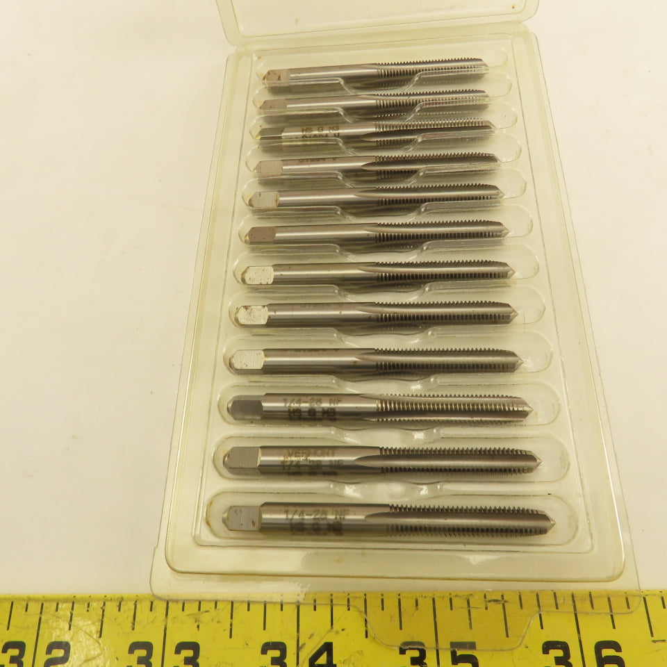 Vermont 1/4"-28 GH-3 Pointed Plug Tap 4 Flute Lot Of 10