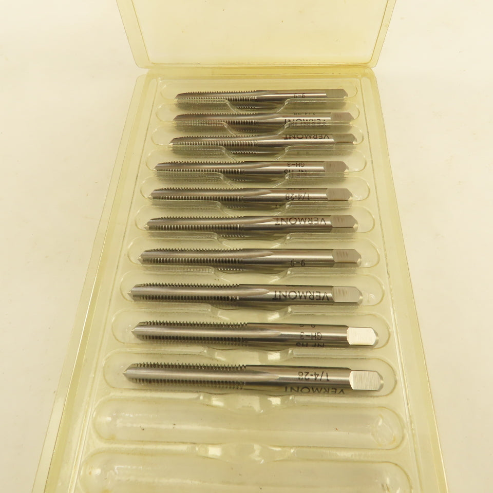 Vermont 1/4"-28 GH-3 Pointed Plug Tap 4 Flute Lot Of 8