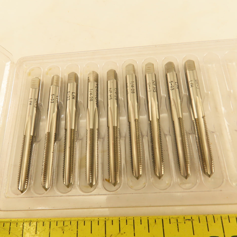 Vermont 1/4"-28 GH-3 Pointed Plug Tap 4 Flute Lot Of 9