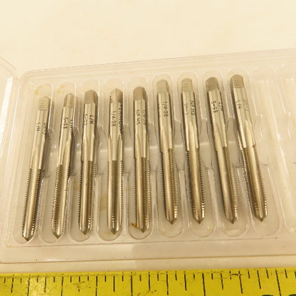 Vermont 1/4"-28 GH-3 Pointed Plug Tap 4 Flute Lot Of 9