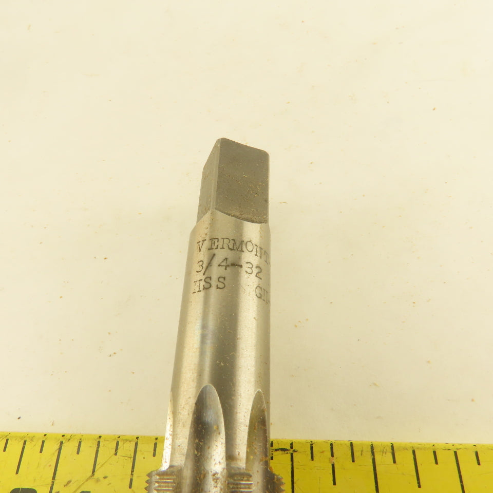 Vermont 3/4"-32 NS GH3 Straight 6 Flute Plug Tap Lot Of 6