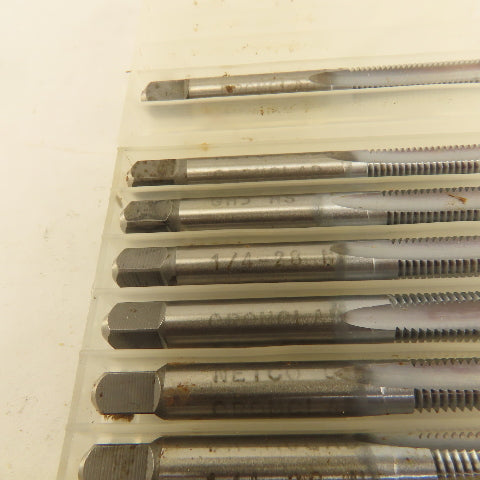 Netco 1/4"-28 NF HS GH3 3 Flute Plug Tap Cromclad Lot Of 7