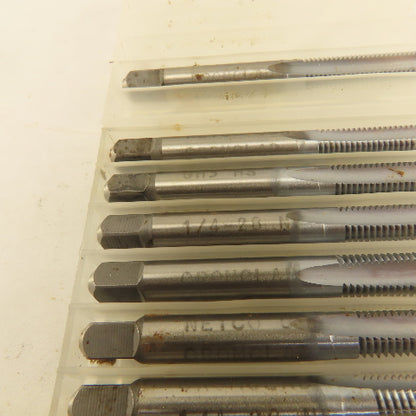 Netco 1/4"-28 NF HS GH3 3 Flute Plug Tap Cromclad Lot Of 7