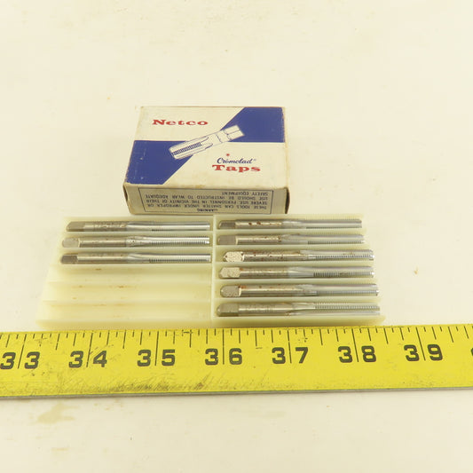 Netco 1/4"-28 NF HS GH3 3 Flute Plug Tap Cromclad Lot Of 7