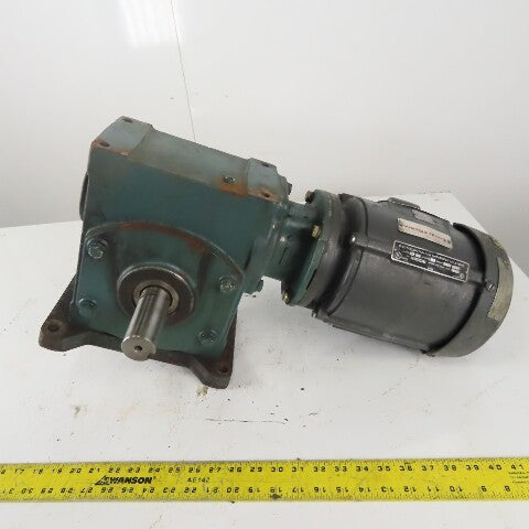 Tigear 2 35Q10L14 10:1 Ratio Speed Reducer Gearmotor US Motors 2Hp 230/460