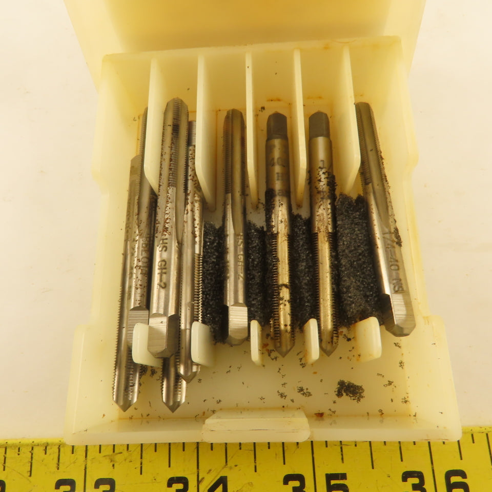 TFI Regal Beloit 1/4"-40 NS GH-2 LEFT Hand 4 Flute Plug Tap Lot Of 9