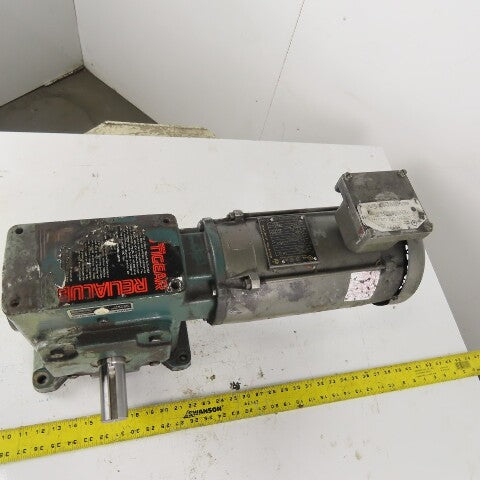 Dodge Tigear 10:1 Ratio Speed Reducer Gearmotor Baldor 2Hp 230/460