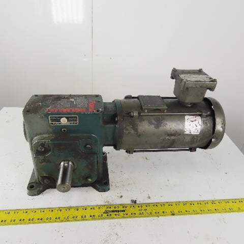 Dodge Tigear 10:1 Ratio Speed Reducer Gearmotor Baldor 2Hp 230/460