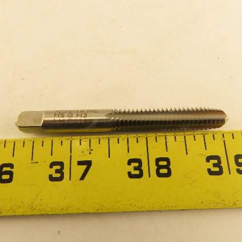 Vermont 5/16"-18 GH-3 LEFT Hand Plug Tap 4 Flute Pointed Lot Of 11