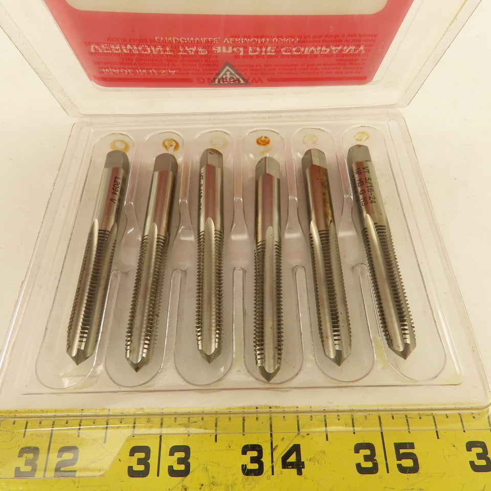 Vermont 5/16"-24 GH-3 HS Plug Tap 4 Flute Pointed Lot Of 6
