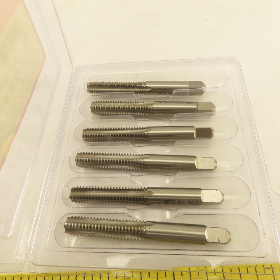 Vermont 5/16"-18 GH-3 HS Bottom Tap 4 Flute Lot Of 6