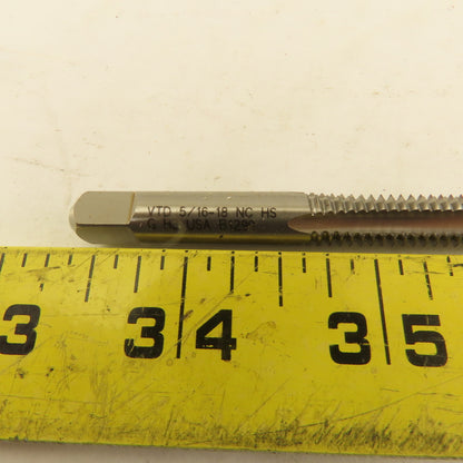 Vermont 5/16"-18 GH-3 HS Bottom Tap 4 Flute Lot Of 6