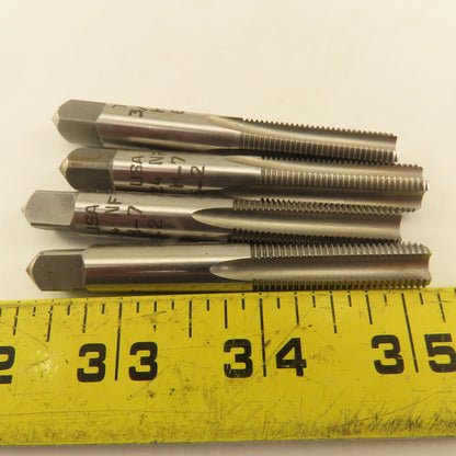 TFI 3/8"-24 NF HS H-7 Bottoming Tap 4 Flute Straight Lot Of 4