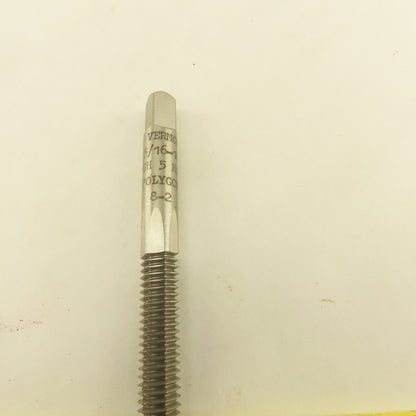 Vermont 5/16"-18 NC GH5 HSS Fluteless Polygon Forming Roll Tap Lot Of 5