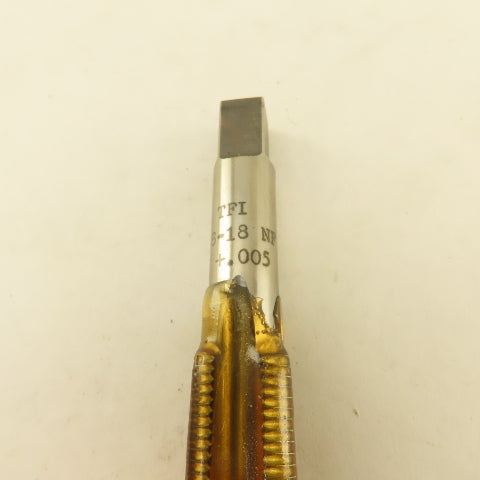 TFI 5/8"-18 NF HS (+.005) Straight 4 Flute Plug Tap Lot Of 2