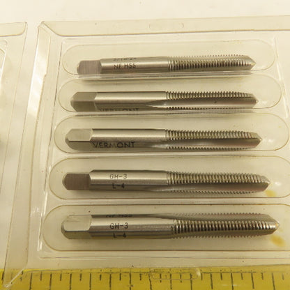 Vermont 5/16"-24 GH3 Pointed Plug Tap 3 Flute NOS USA Lot Of 8