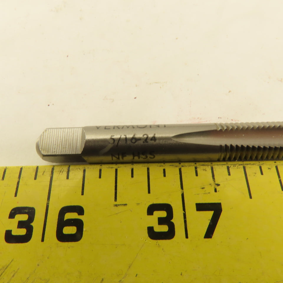 Vermont 5/16"-24 GH3 Pointed Plug Tap 3 Flute NOS USA Lot Of 8