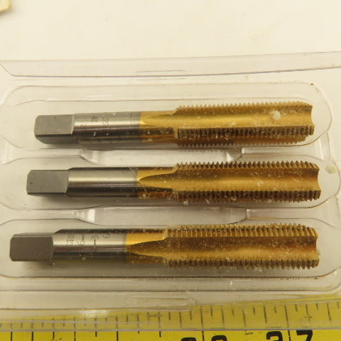 Vermont Vertanium 9/16"-18  GH-3 Bottom Tap 4 Flute TiN Coated Lot Of 3