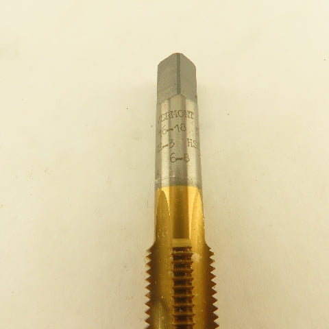 Vermont Vertanium 9/16"-18  GH-3 Bottom Tap 4 Flute TiN Coated Lot Of 3