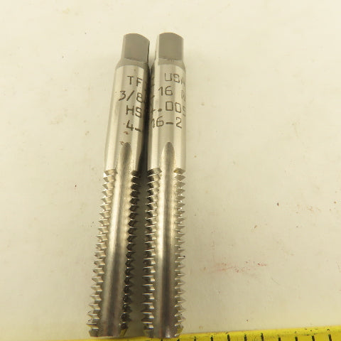 TFI 3/8"-16 NS HS (+.005) 4 Flute Bottom Tap Lot Of 2