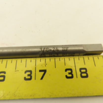 Thread Forms Inc. 3/8"-24 NF HS H-3 Plug Tap Extra Length 8" OAL 4 Flute