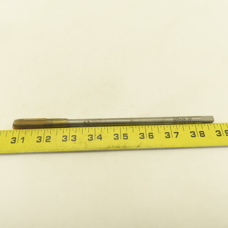 Thread Forms Inc. 3/8"-24 NF HS H-3 Plug Tap Extra Length 8" OAL 4 Flute