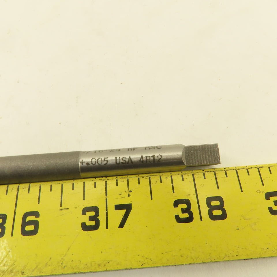 North American 5/16"-24 NF HSG +.005 Plug Tap 4 Flute Extra Length 6" OAL