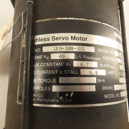 AEG Modicon CGD21-R Brushless Servo Motor W/ Resolver 7.5Nm 6 Pole 49 Vrms/krpm