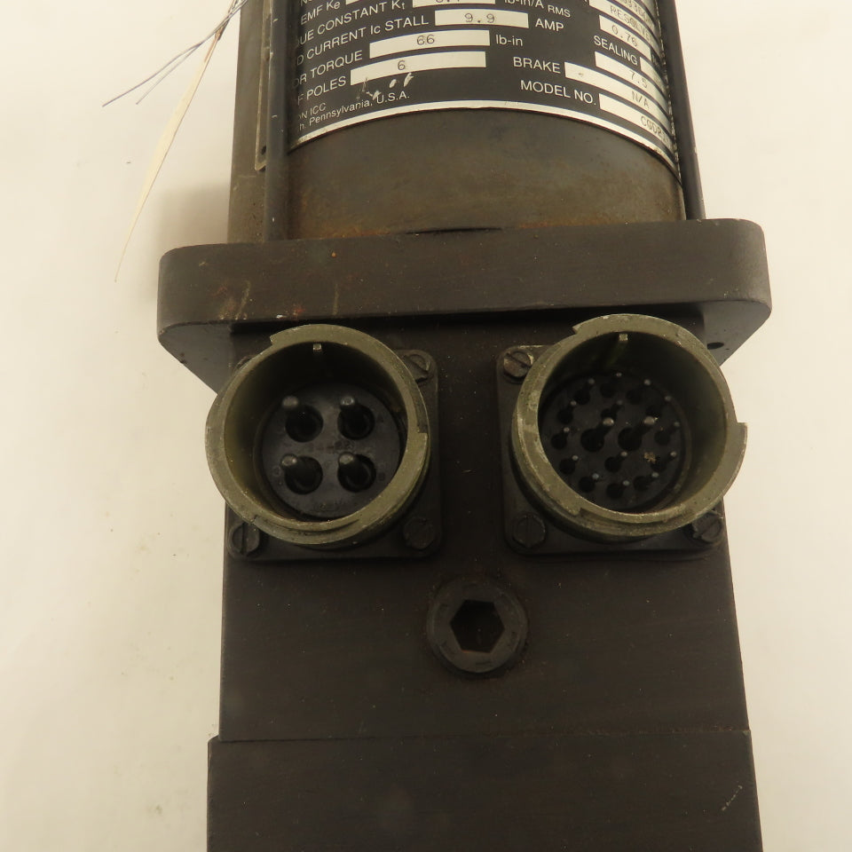 AEG Modicon CGD21-R Brushless Servo Motor W/ Resolver 7.5Nm 6 Pole 49 Vrms/krpm