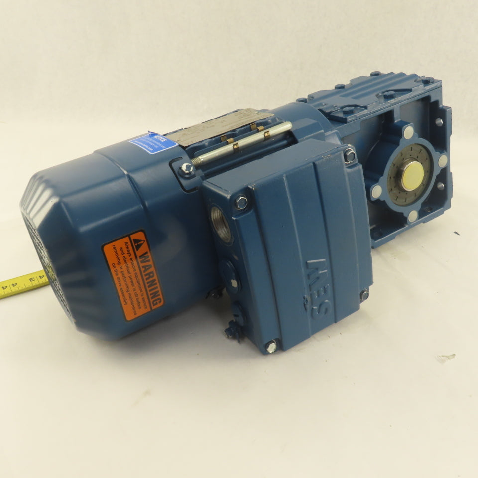 Sew WAF30DRS71S4BE05HR 47.5:1 Ratio 29RPM .50Hp 3Ph 220/380V 50Hz Gear Motor