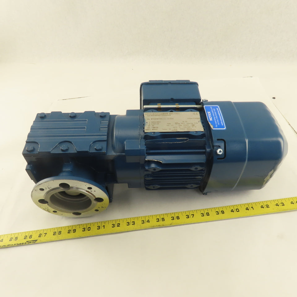 Sew WAF30DRS71S4BE05HR 47.5:1 Ratio 29RPM .50Hp 3Ph 220/380V 50Hz Gear Motor