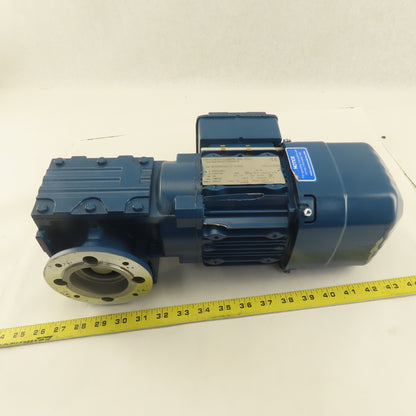 Sew WAF30DRS71S4BE05HR 47.5:1 Ratio 29RPM .50Hp 3Ph 220/380V 50Hz Gear Motor