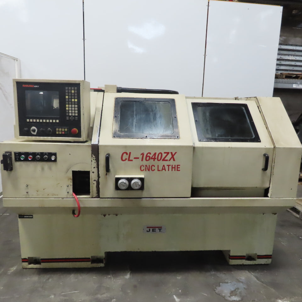 Jet CL-1640ZX CNC Lathe 208-230V 3 Ph W/Anilam 4200T Controller