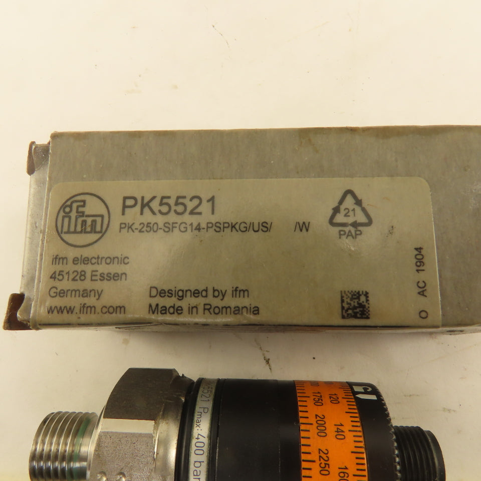 IFM PK5521 Switch Point Set Pressure Switch 240 Bar 3250 PSI