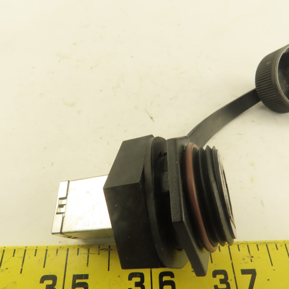 Cabinet Bulkhead Pass Thru Ethernet Data Interface RJ45 Connector