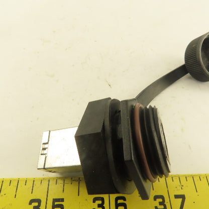 Cabinet Bulkhead Pass Thru Ethernet Data Interface RJ45 Connector