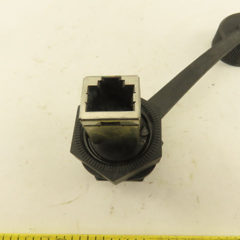 Cabinet Bulkhead Pass Thru Ethernet Data Interface RJ45 Connector